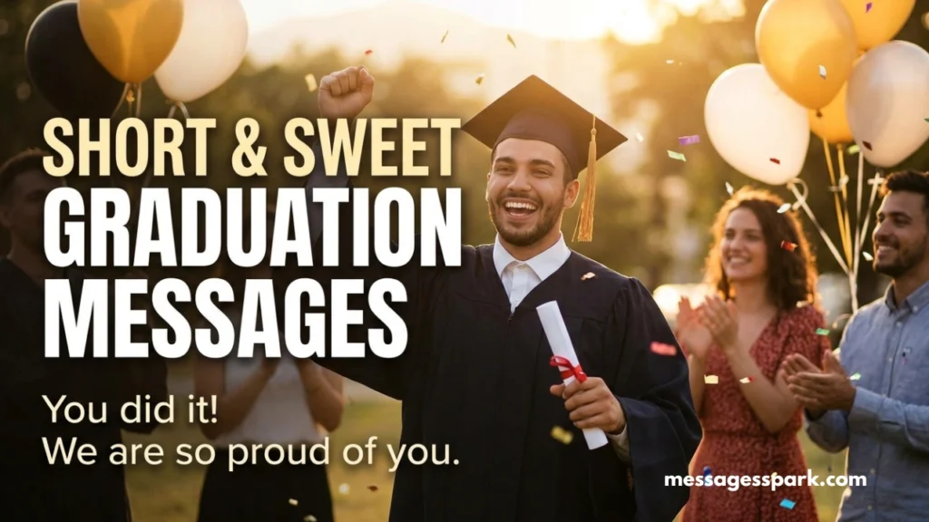 250+ Short & Sweet Graduation Messages to Celebrate Their Big Achievement 🎓