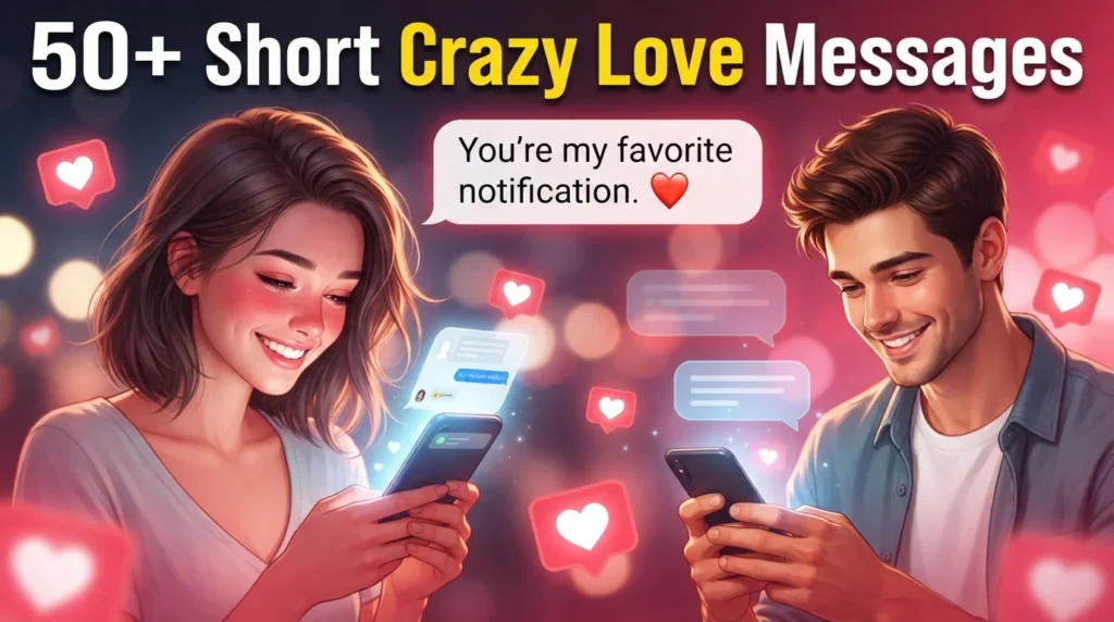 250+ Crazy Love Messages for Him to Make Him Smile, Blush & Fall Harder ❤️