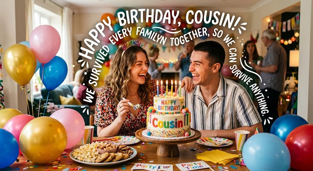 Funny Birthday Wishes for Cousin