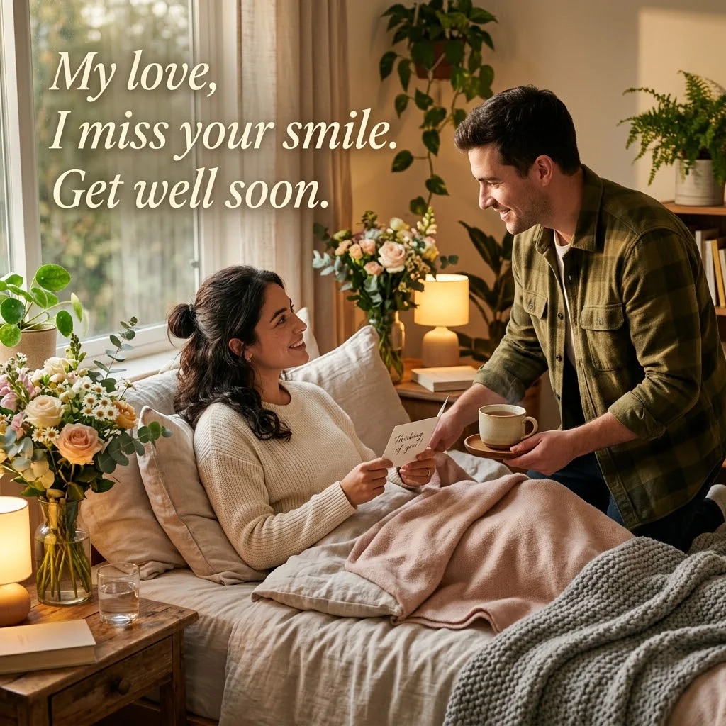 Get Well Soon Messages for Wife or Girlfriend