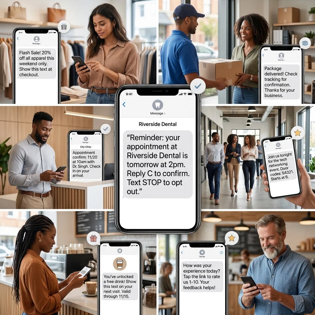 250+ TCPA Text Message Examples by Use Case