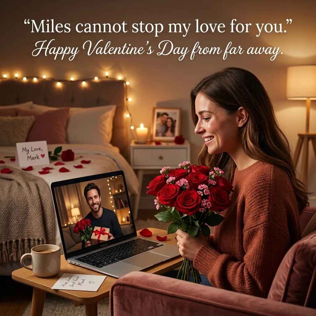 Long-Distance and Special Valentine Messages for Girlfriend