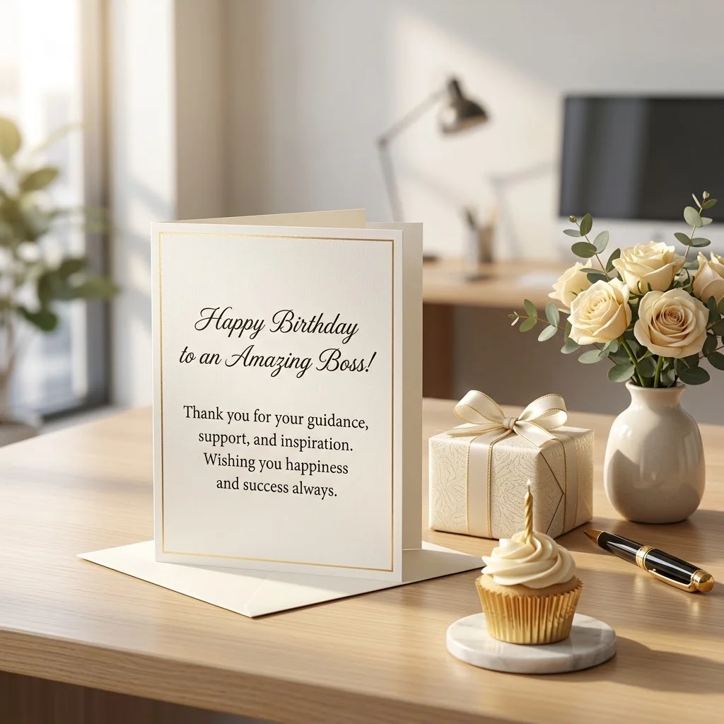 Heartfelt Birthday Card Messages for Boss You Truly Appreciate