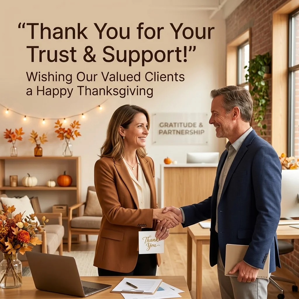 Thanksgiving Messages for Business Clients & Customers