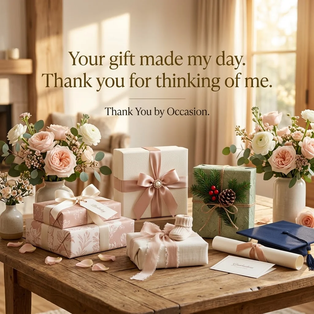 Thank You Messages for a Gift by Occasion