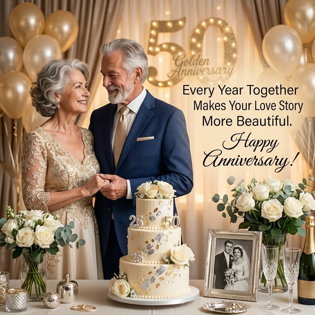 Anniversary Wishes for Parents by Milestone Year
