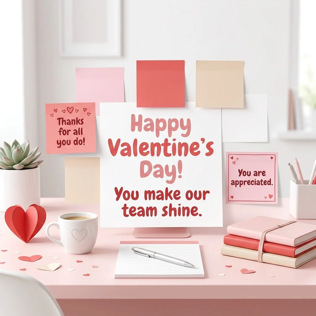 Short Valentine's Day Messages for Colleagues
