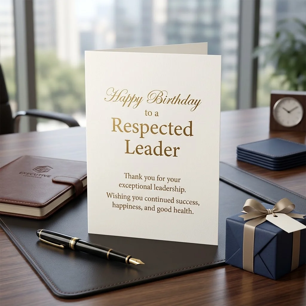 Professional and Formal Birthday Messages for Your Boss