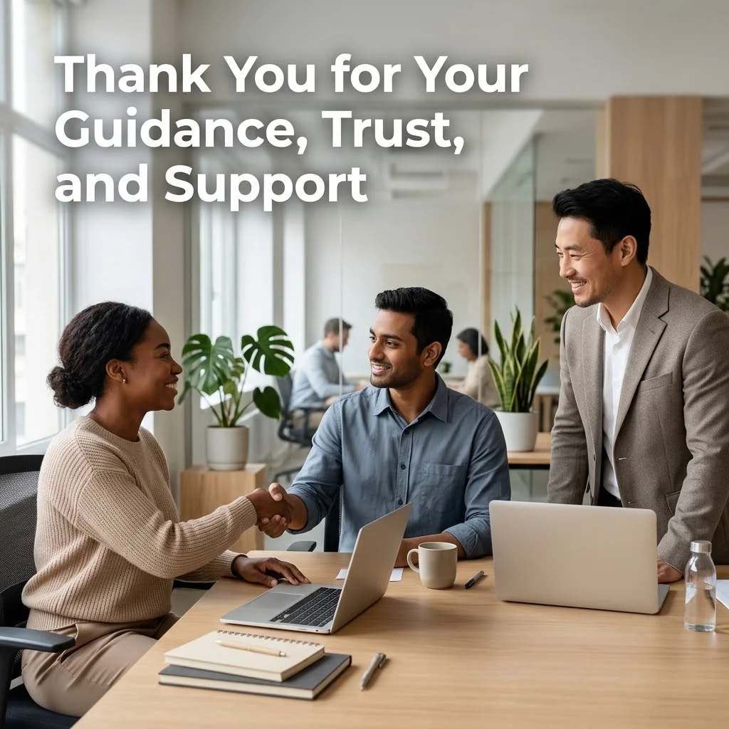 Thank You Messages for Support at Work and in Business