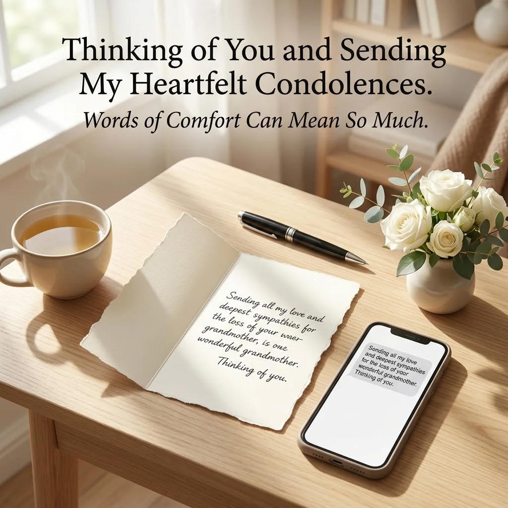 Sympathy Messages for Grandmother Loss by Text, Card and Work