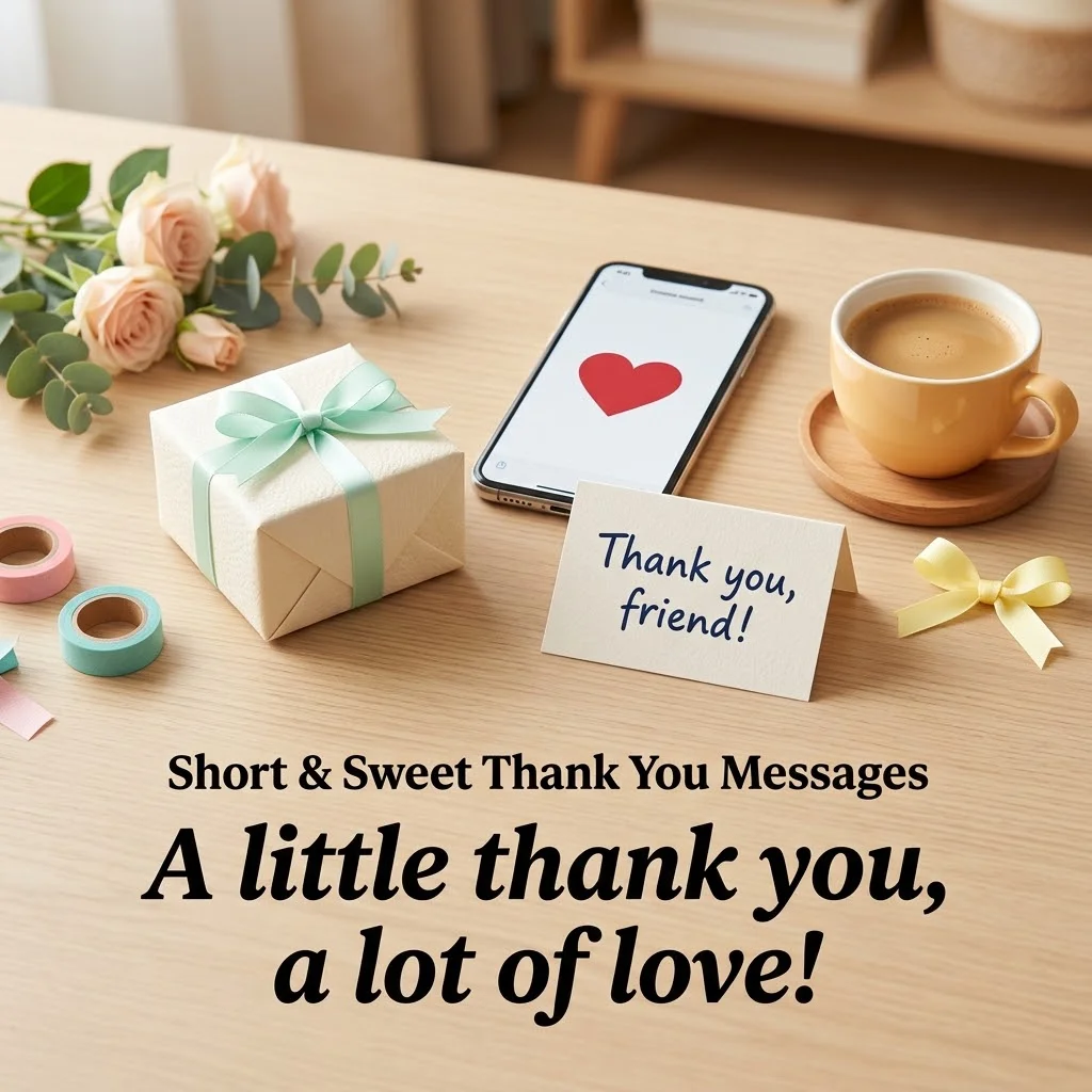 Short, Funny, Text & Belated Thank You Messages for a Gift