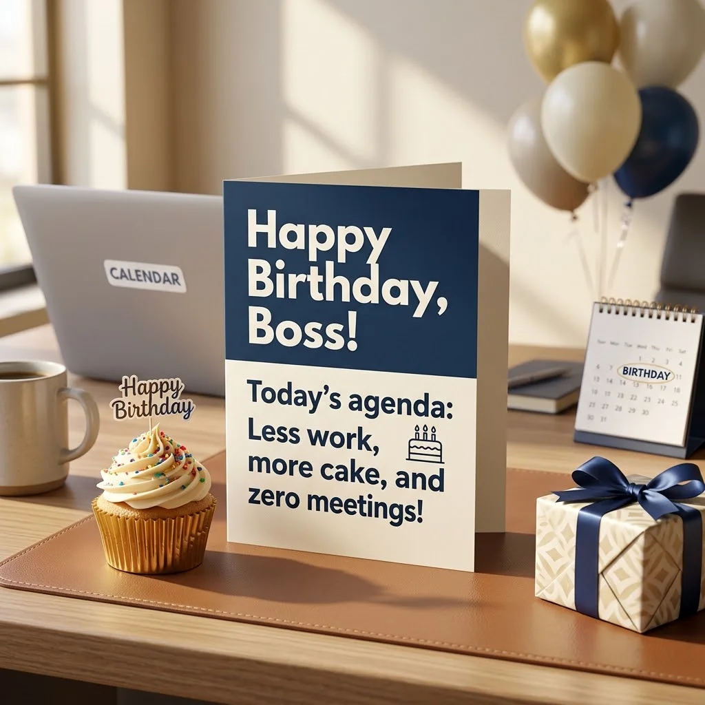 Funny Birthday Card Messages for Boss That Stay Safe