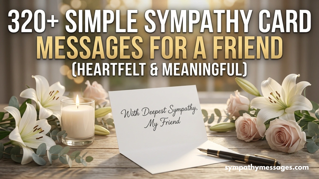 320+ Simple Sympathy Card Messages for a Friend (Heartfelt & Meaningful)