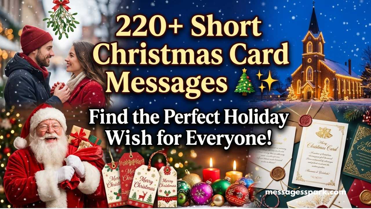 220+ Short Christmas Card Messages That Everyone Will Love