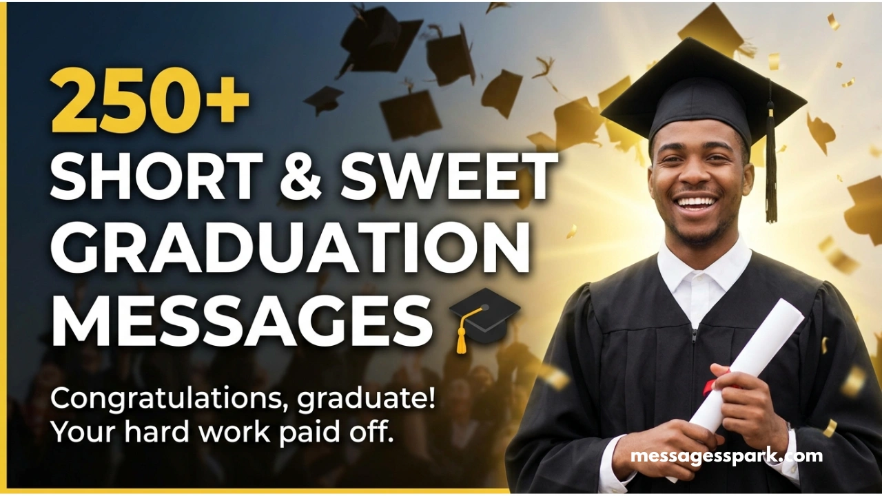 250+ Short & Sweet Graduation Messages to Celebrate Their Big Achievement 🎓