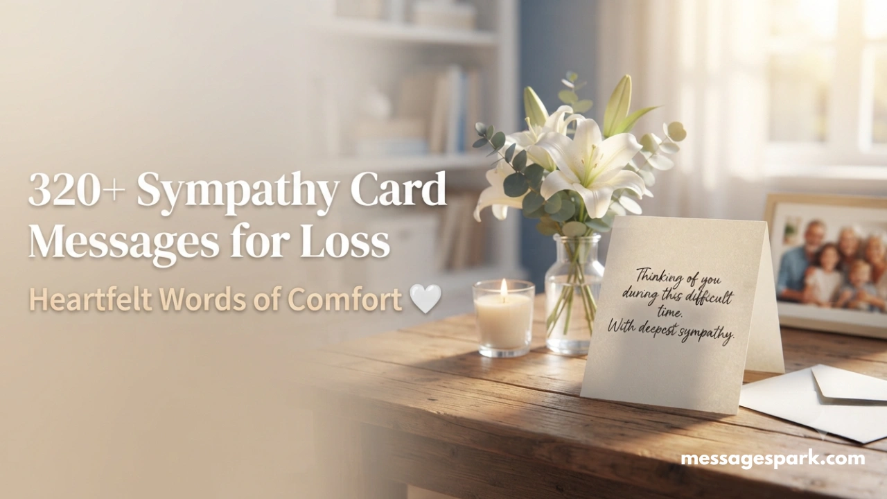 320+ Sympathy Card Messages for Loss: Heartfelt Words of Comfort