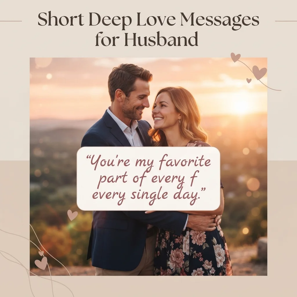 Short Deep Love Messages for Husband