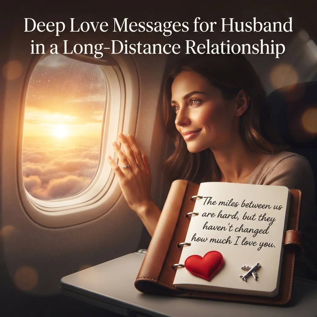 Deep Love Messages for Husband in a Long-Distance or Busy-Season Relationship