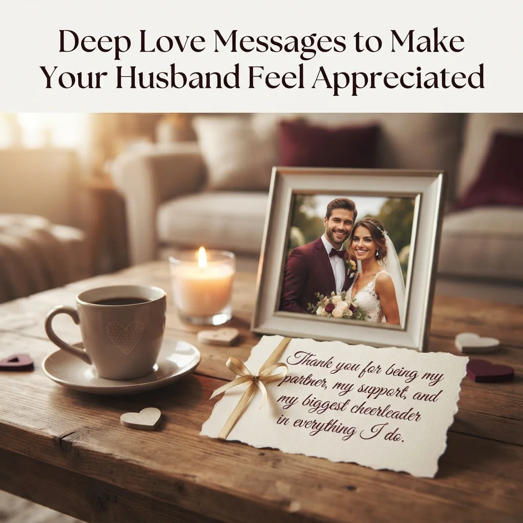 Emotional & Deep Love Messages to Make Your Husband Feel Appreciated