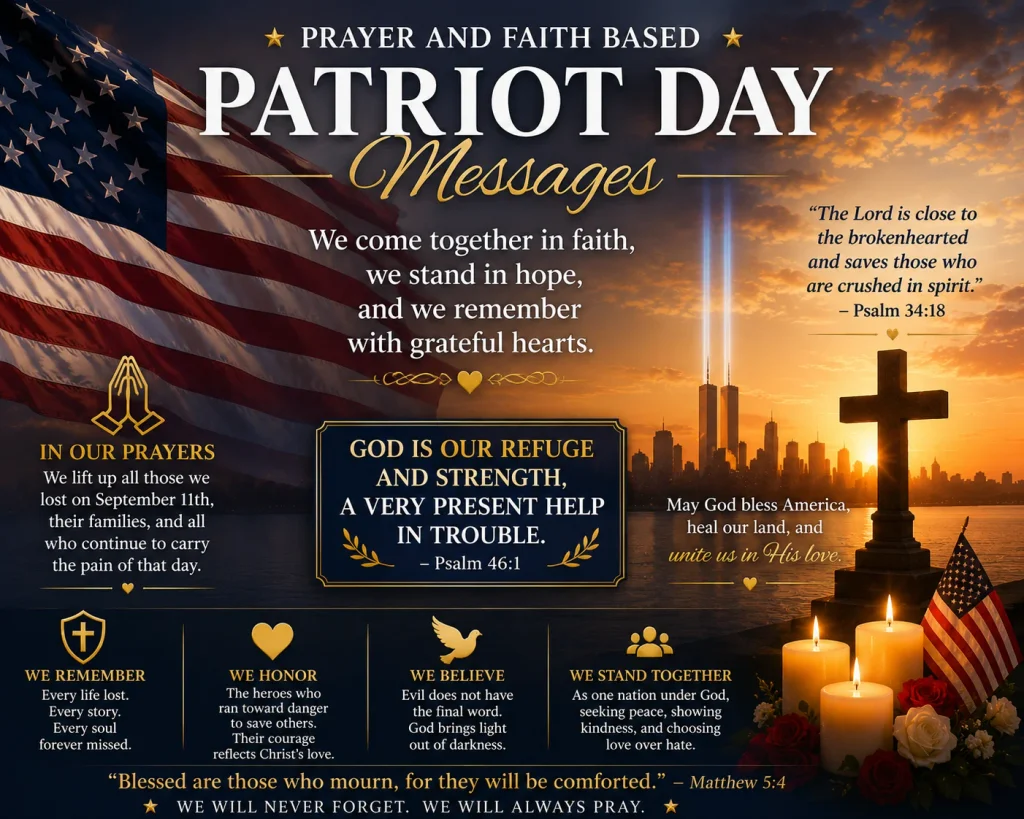 Prayer and Faith Based Patriot Day Messages