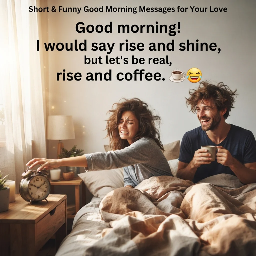 Short Good Morning Messages for Your Partner