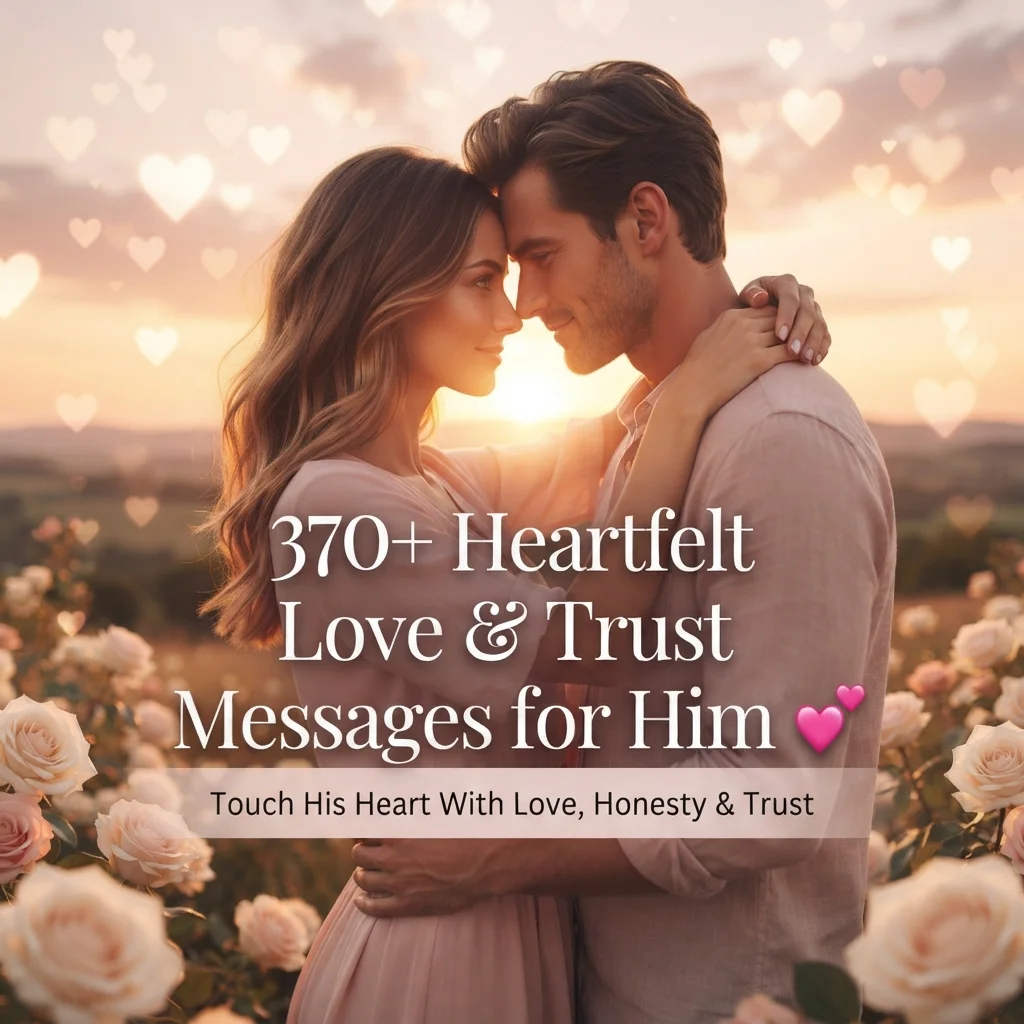 370+ Heartfelt Love and Trust Messages for Him to Touch His Heart 💕