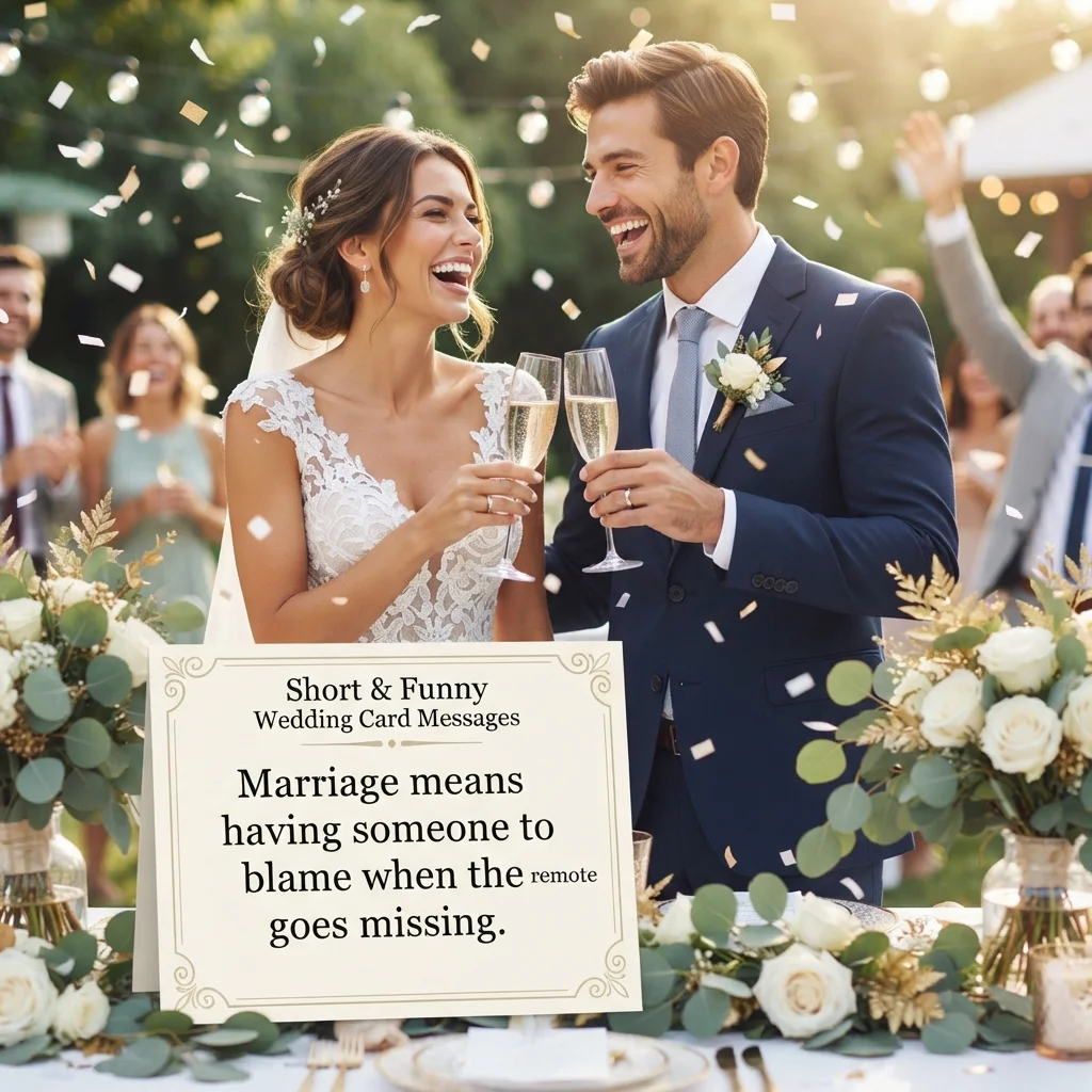 Funny Wedding Card Messages: Humorous Wishes for the Happy Couple