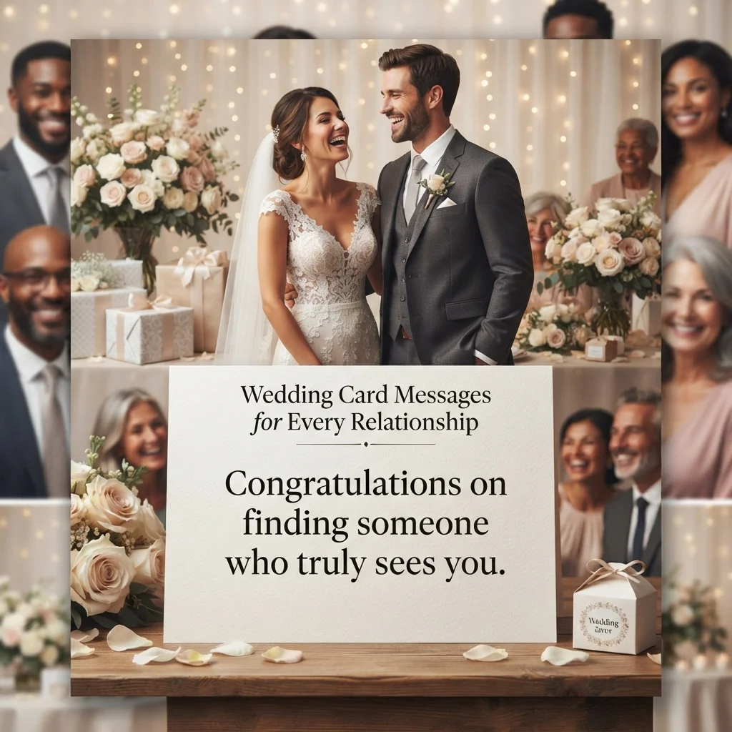 Wedding Card Messages by Relationship: Friend, Family, Coworker & More