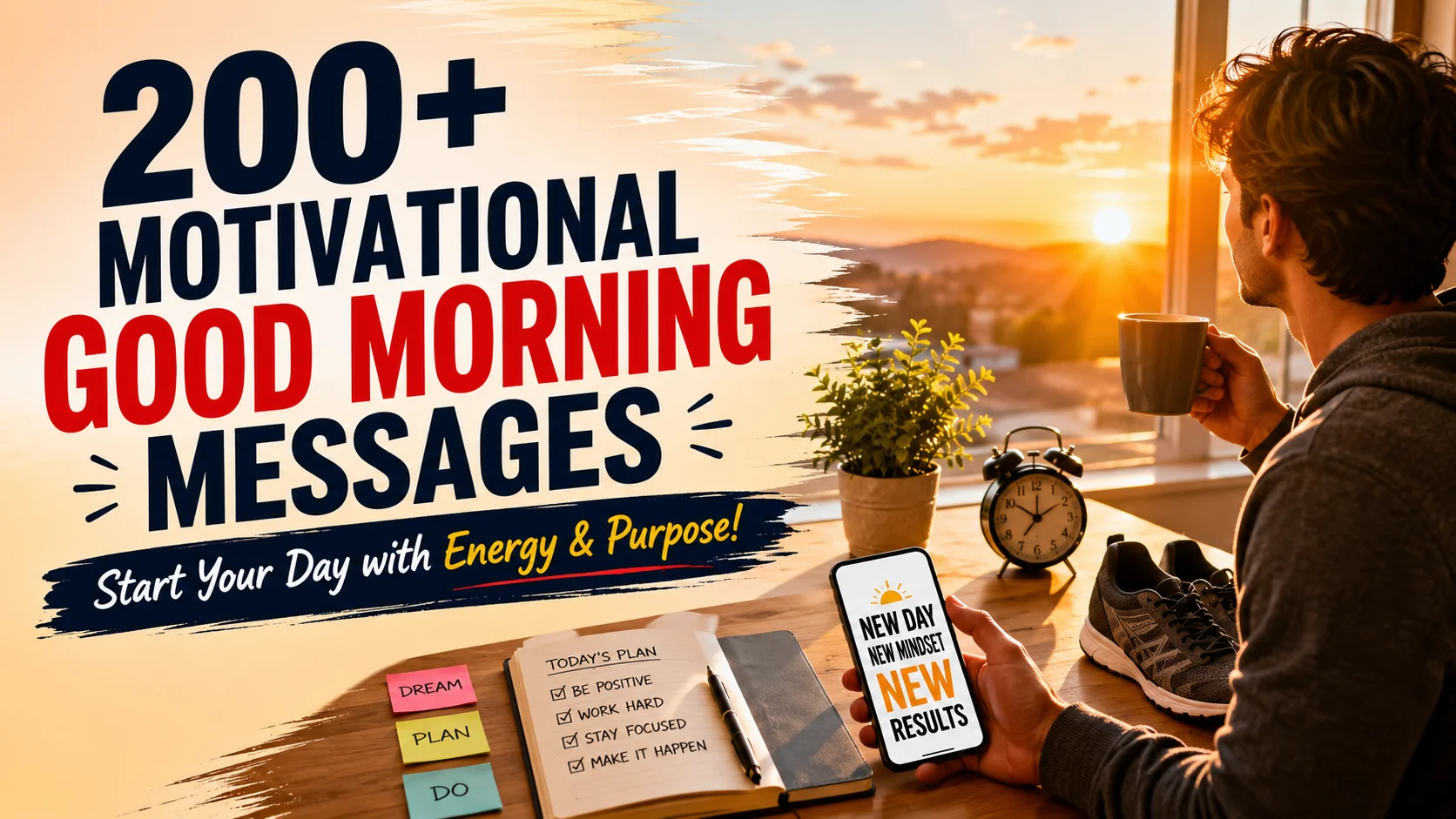200+ Motivational Good Morning Messages: Inspiring Texts to Start Your Day with Energy & Purpose