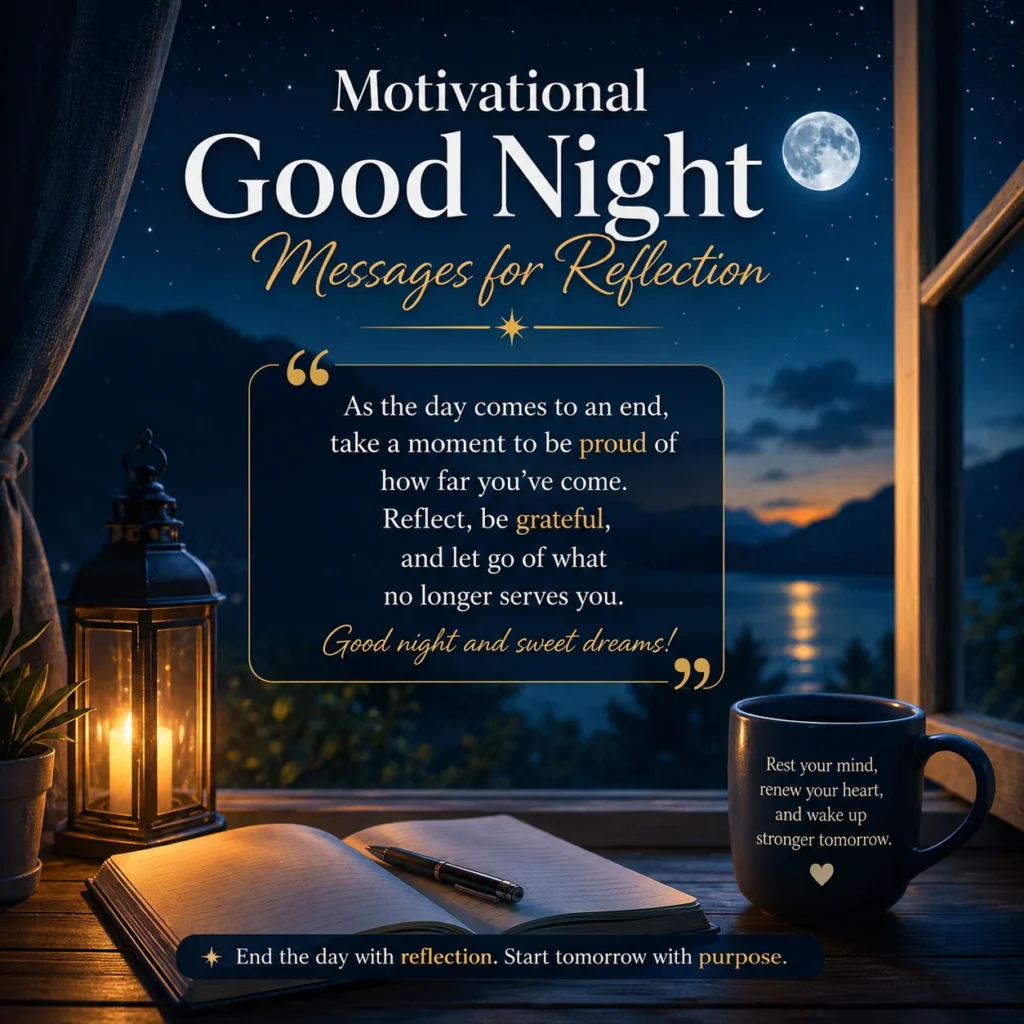 Motivational Good Night Messages for Reflection