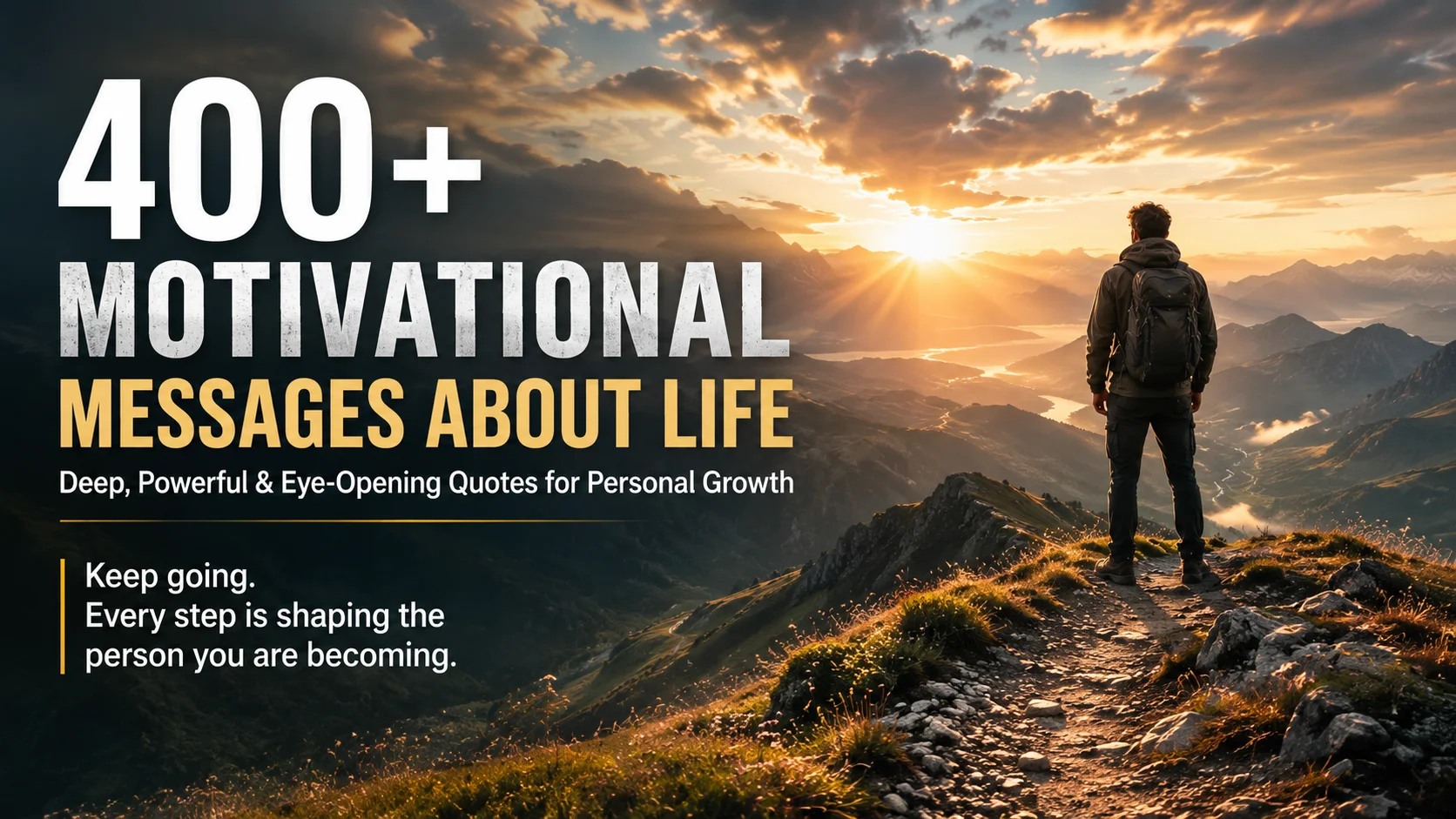 400+ Motivational Messages About Life: Deep, Powerful & Eye-Opening Quotes for Personal Growth