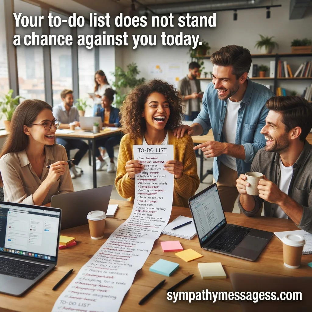 Funny & Light-Hearted Motivational Messages for Work