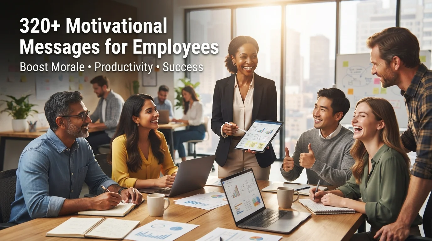 320+ Motivational Messages for Employees & Work to Boost Morale, Productivity & Success
