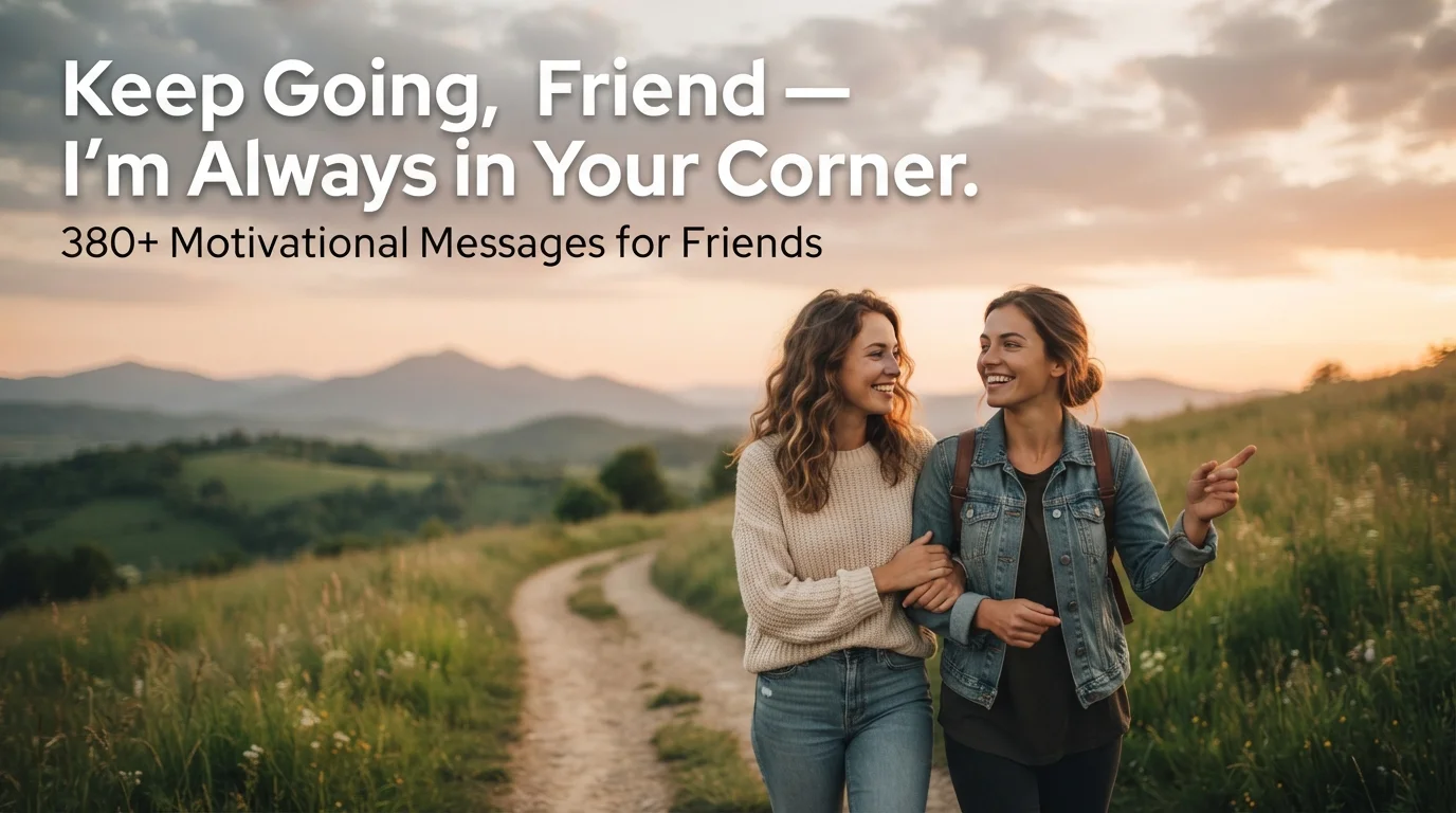 380+ Motivational Messages for Friends: Encouraging, Uplifting & Positive Texts to Support Loved Ones