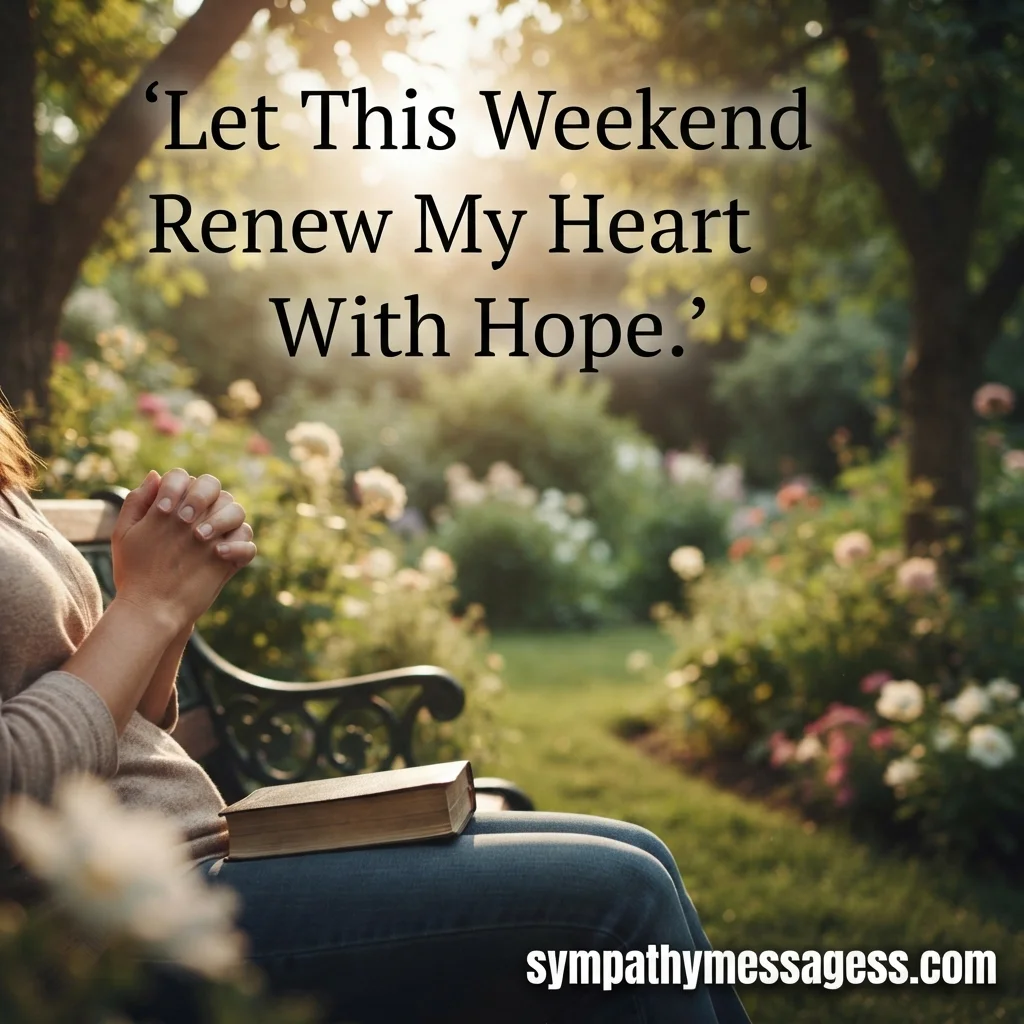 Weekend Prayer Messages for Rest, Hope and Renewal