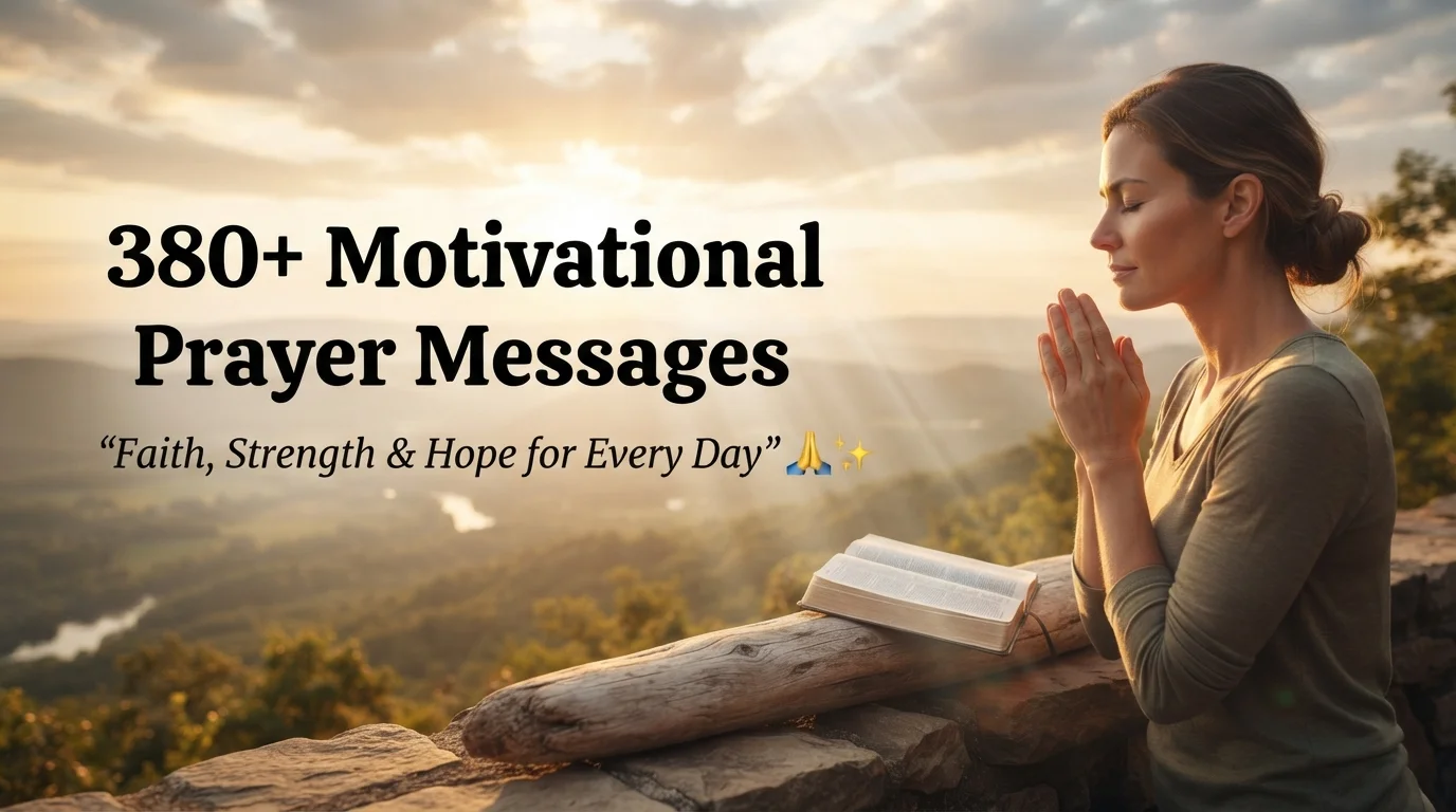 380+ Motivational Prayer Messages: Faith-Filled Sunday, Monday & Weekend Prayers for Strength & Hope