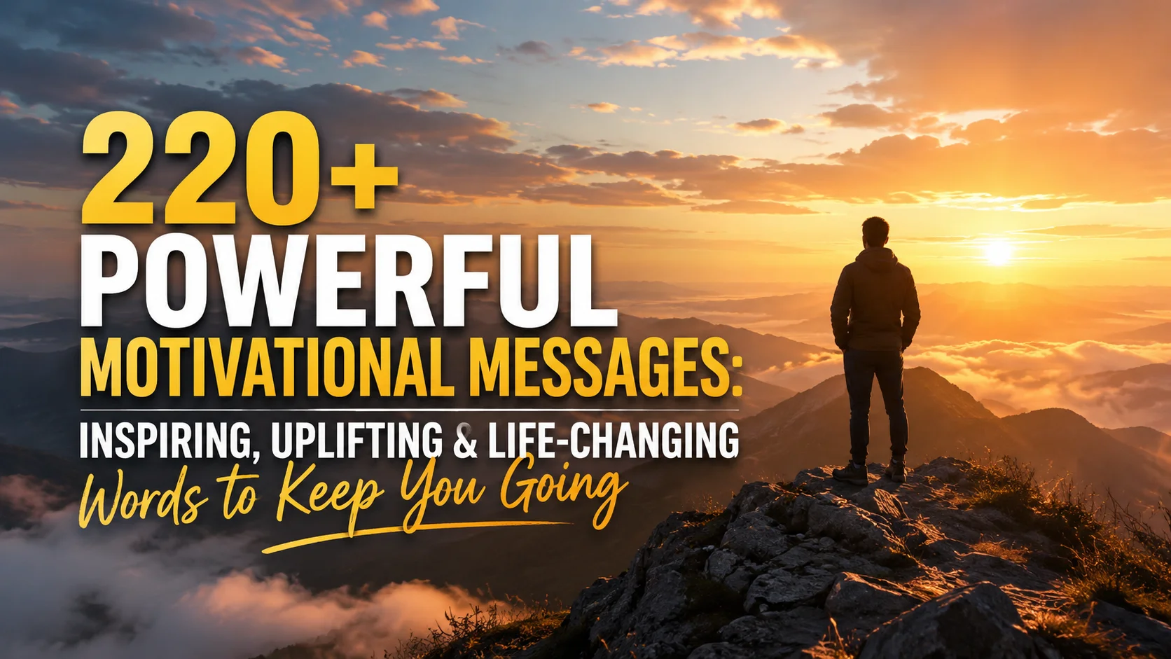 220+ Powerful Motivational Messages: Inspiring, Uplifting & Life-Changing Words to Keep You Going