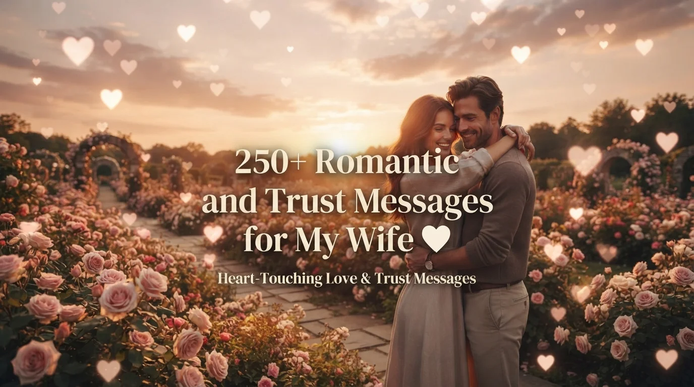 250+ Romantic Love and Trust Messages for My Wife to Touch Her Heart ❤️