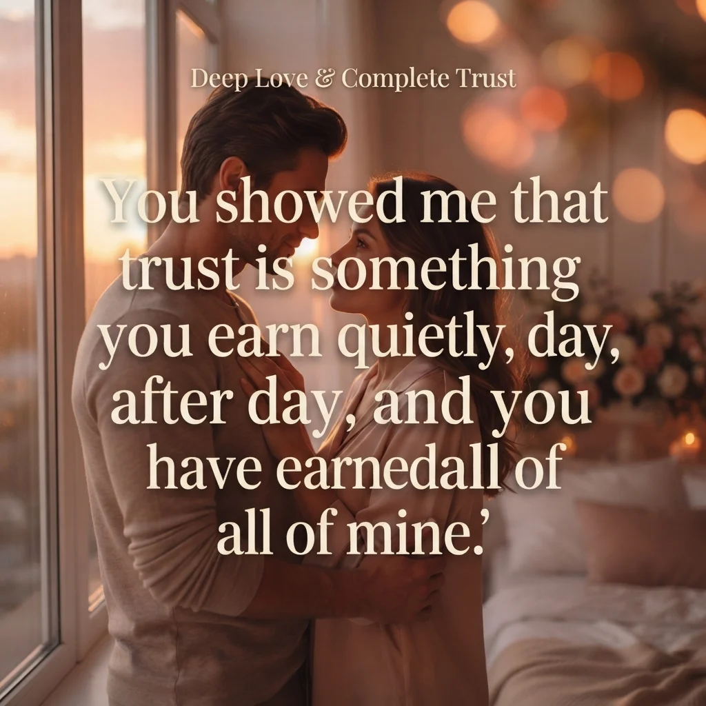 Deep and Heartfelt Love and Trust Messages for My Wife