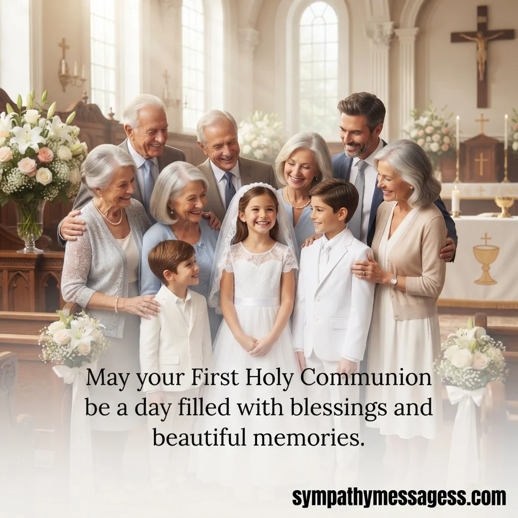 Inspirational First Communion Wishes from Family & Friends