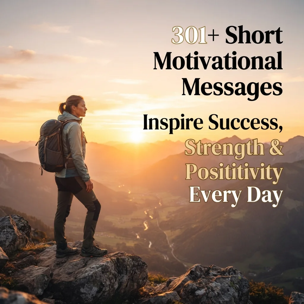 301+ Short Motivational Messages to Inspire Success, Strength & Positivity Every Day