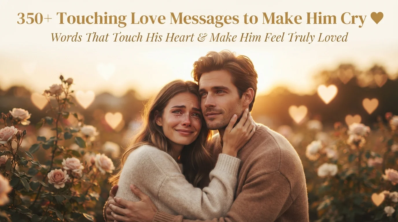 350+ Touching Love Messages to Make Him Cry & Feel Truly Loved ❤️