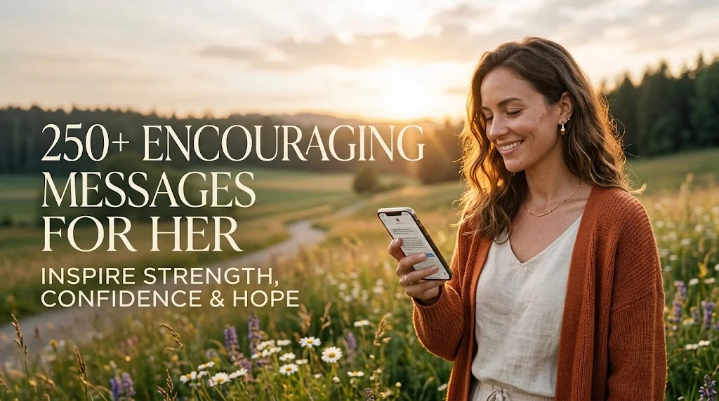 250+ Encouraging Messages for Her to Inspire Strength, Confidence & Hope