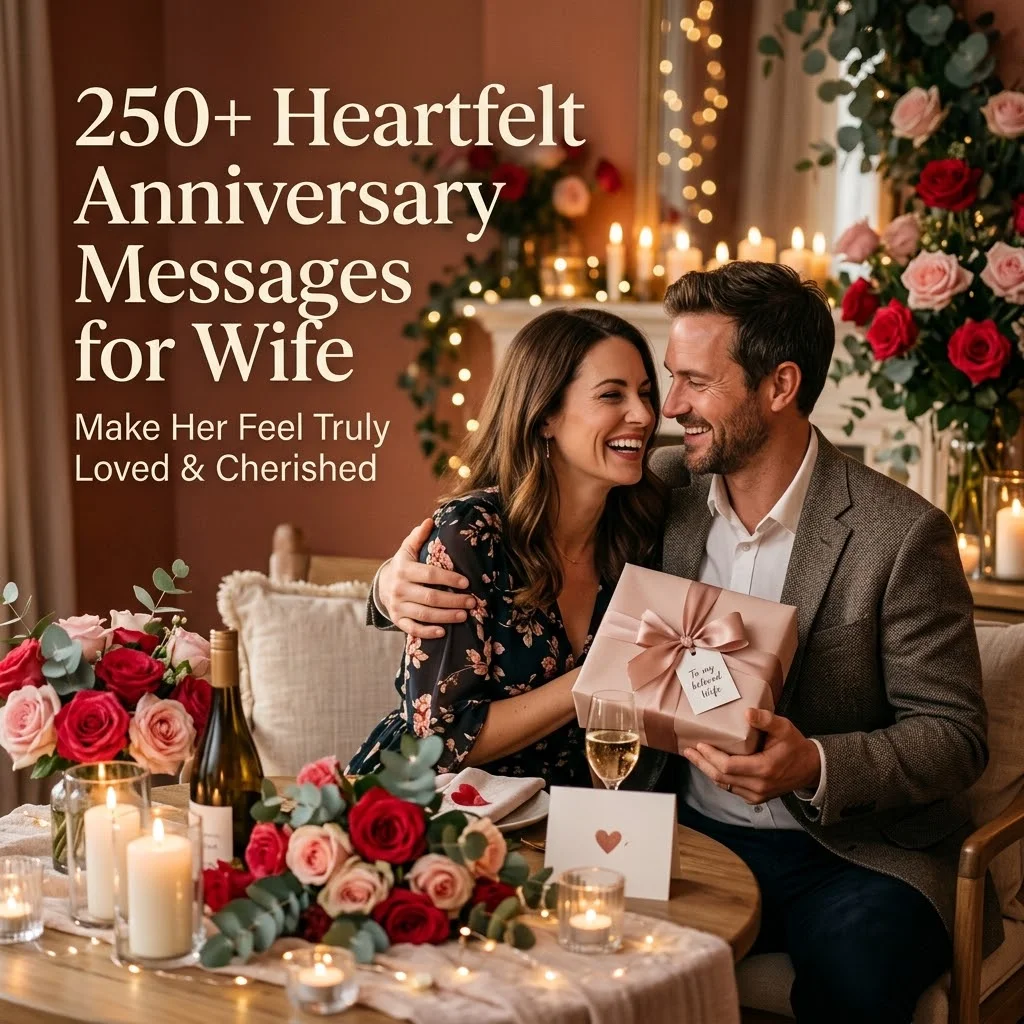 250+ Heartfelt Anniversary Messages for Wife to Make Her Feel Truly Loved & Cherished