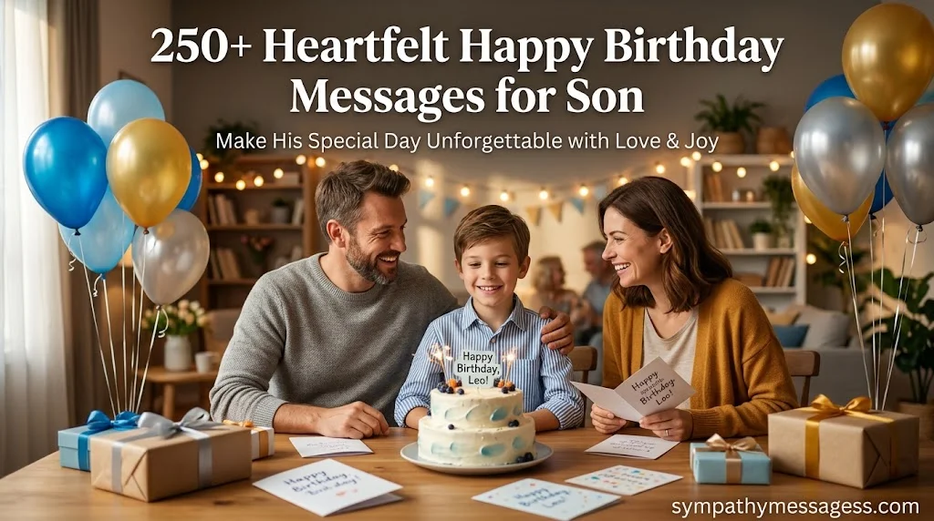 250+ Heartfelt Happy Birthday Messages for Son to Make His Special Day Unforgettable