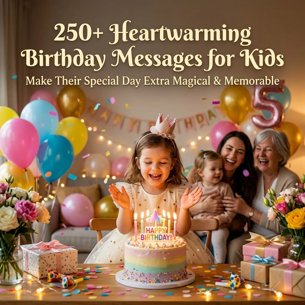 250+ Heartwarming Birthday Messages for Kids to Make Their Special Day Extra Magical & Memorable
