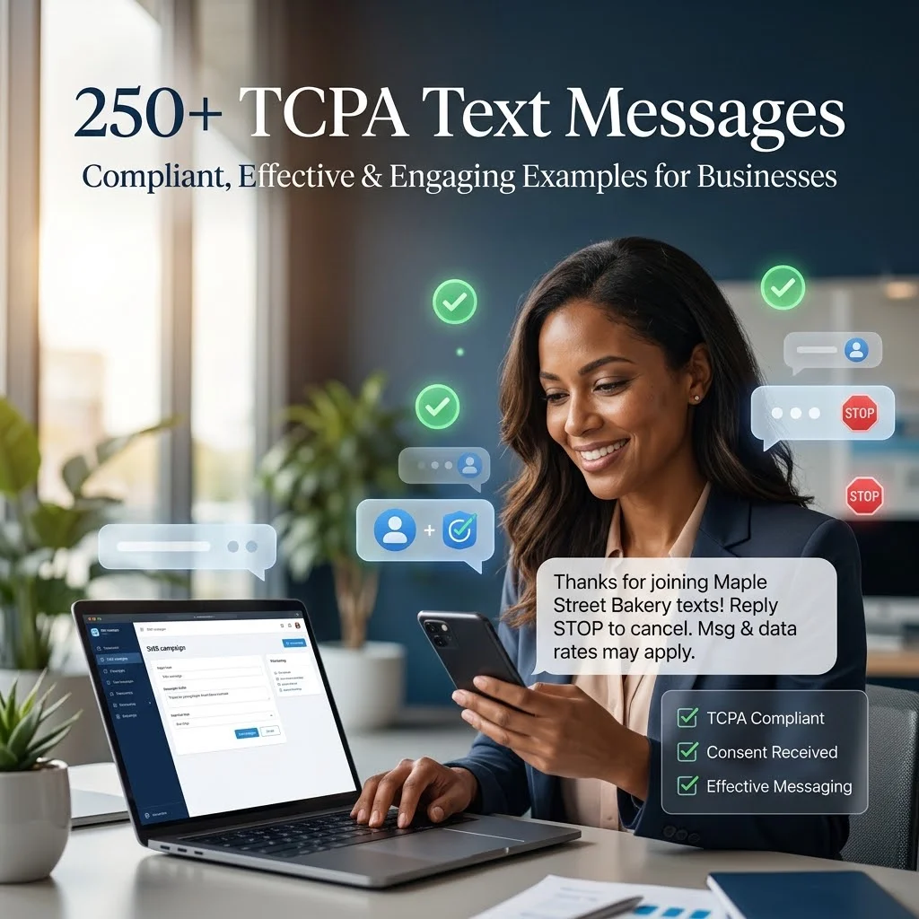 250+ TCPA Text Messages: Compliant, Effective & Engaging Examples for Businesses