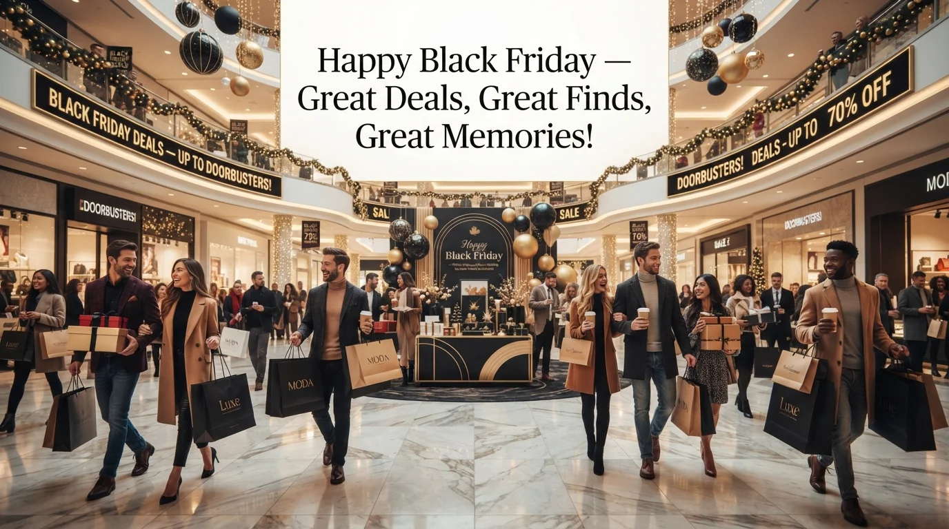 250+ Best Black Friday Messages, Wishes & Quotes to Share This Shopping Season 🛍️🖤