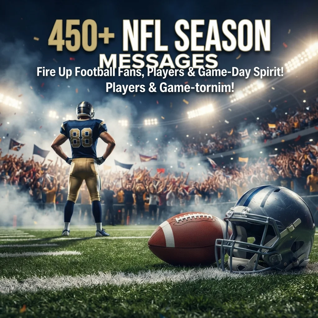 450+ Best NFL Season Messages to Fire Up Football Fans, Players & Game-Day Spirit ππ₯