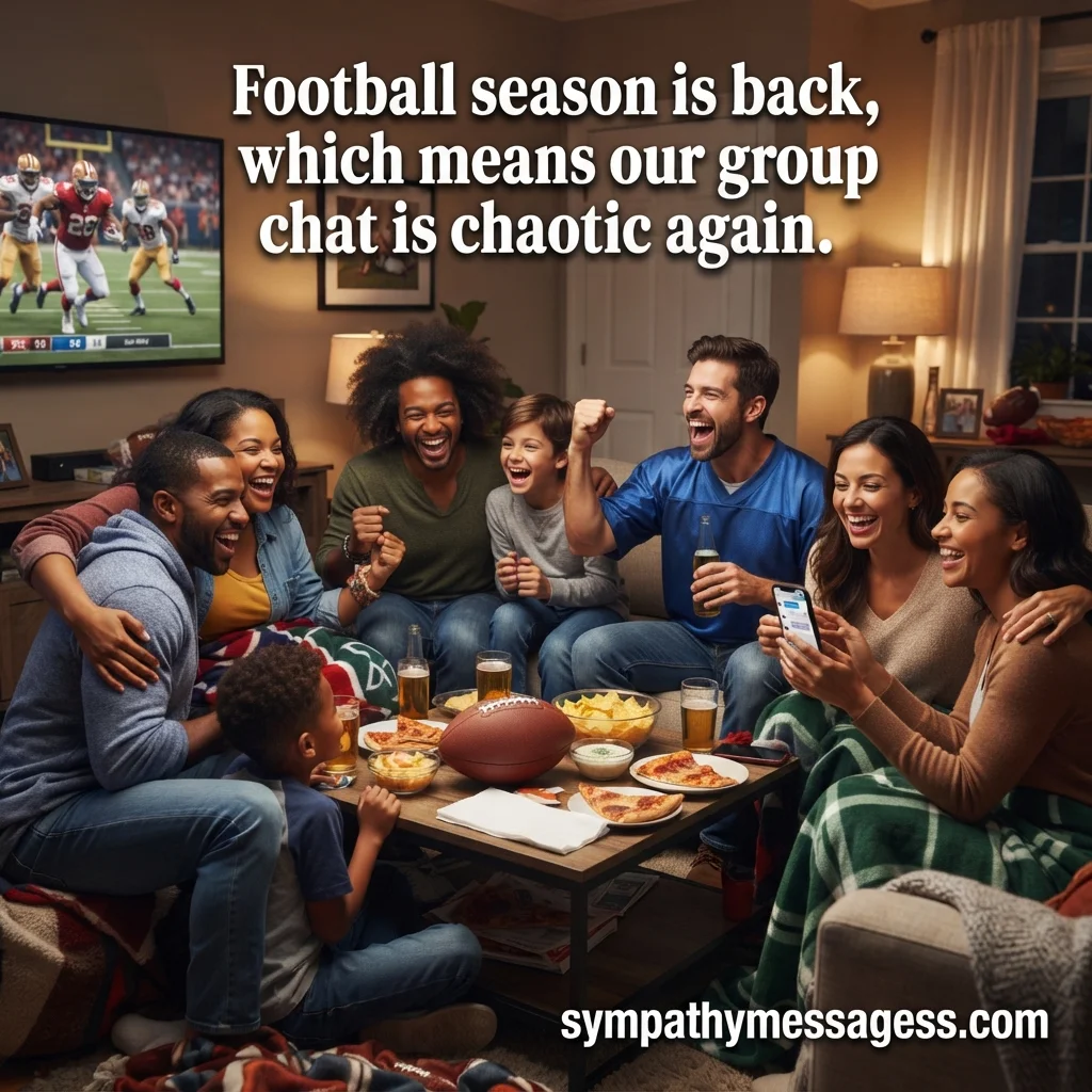 NFL Season Messages for Friends, Family and Group Chats